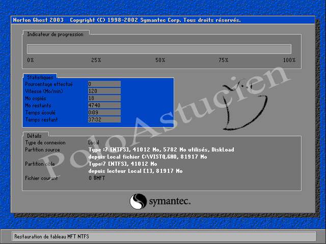 restoration en cours