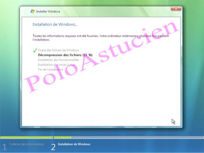 dcompression des fichiers 11%