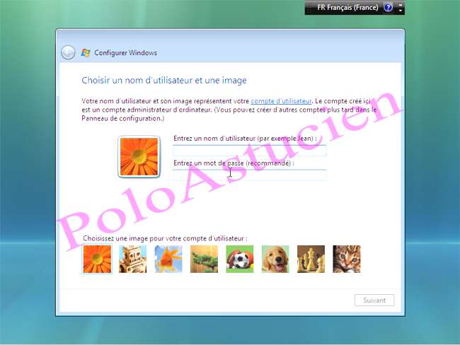 demande de login et passe